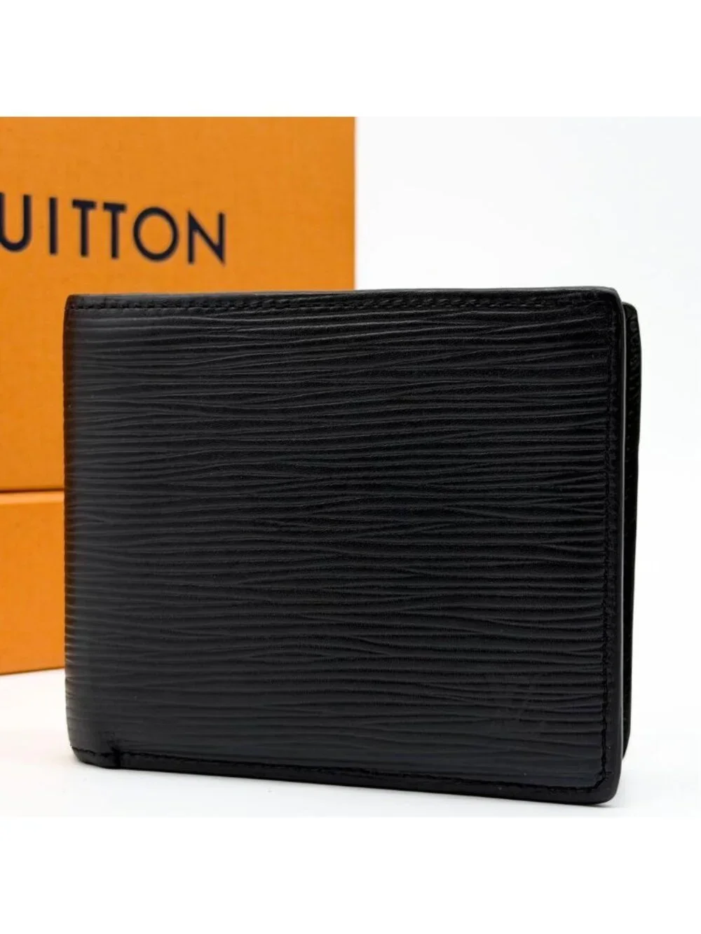 Louis Vuitton Portefeuille Marco NM Black Leather Wallet